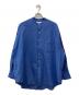 Graphpaper（グラフペーパー）の古着「Oxford Oversized Band Collar Shirt/	GM233-50022B」｜ブルー