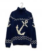 DOLCE & GABBANAドルチェ＆ガッバーナ）の古着「マリーナタートルネックセーター」｜ネイビー