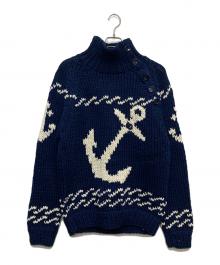 DOLCE & GABBANA（ドルチェ＆ガッバーナ）の古着「マリーナタートルネックセーター」｜ネイビー