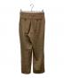 AURALEE (オーラリー) LIGHT WOOL MAX GABARDINE SLACKS ブラウン サイズ:4：13000円