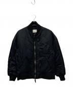 PUBLIC TOKYOパブリックトウキョウ）の古着「Super140s メルトンハンティングブルゾン/153650004」｜ブラック
