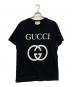 GUCCI（グッチ）の古着「インターロッキングTシャツ/493117-X3Q35」｜ブラック