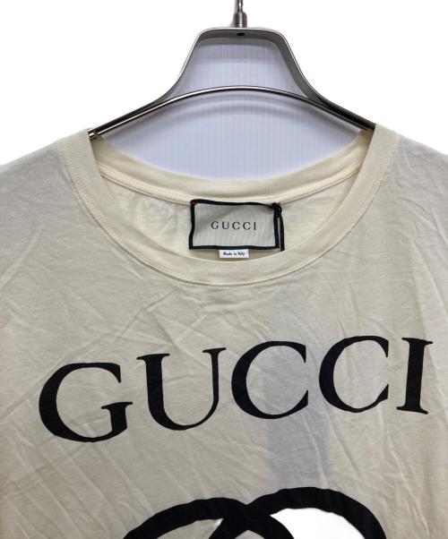 GUCCI（グッチ）GUCCI (グッチ) インターロッキングTシャツ/493117-X3Q35 アイボリー サイズ:Ｌの古着・服飾アイテム