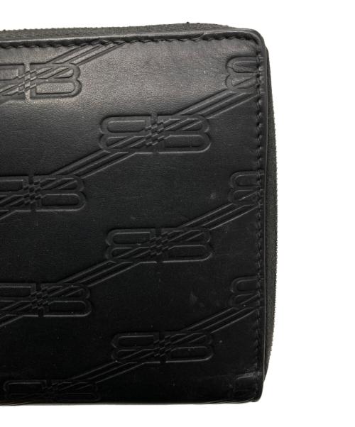 BALENCIAGA（バレンシアガ）BALENCIAGA (バレンシアガ) ラウンドジップウォレット/717787 ブラックの古着・服飾アイテム