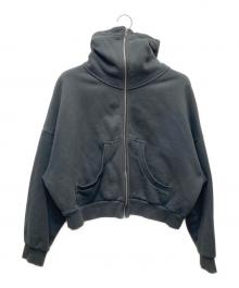entire studios（エンタイアスタジオ）の古着「FULL ZIPジップアップパーカー/ES2106 P0024」｜ブラック
