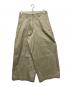 KHOKI（コッキ）の古着「Pleat-design pantsタックパンツ/	25ss-p-04」｜ベージュ