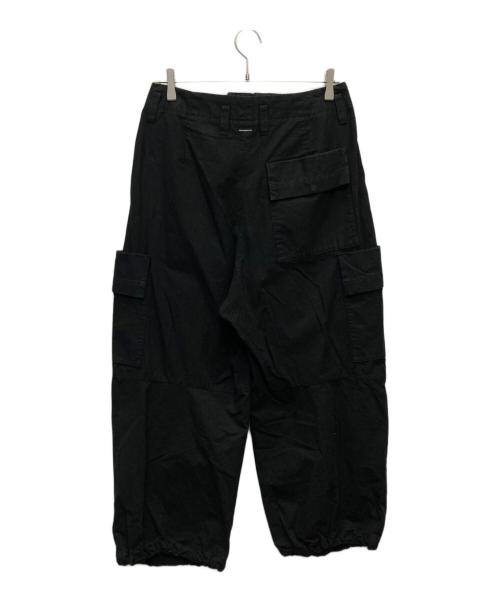 SHINYA KOZUKA（シンヤコズカ）SHINYA KOZUKA (シンヤコズカ) リップストップワイドカーゴパンツ/DERIVERYMAN ブラック サイズ:Ｓの古着・服飾アイテム