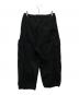 SHINYA KOZUKA (シンヤコズカ) リップストップワイドカーゴパンツ/DERIVERYMAN ブラック サイズ:Ｓ：15000円