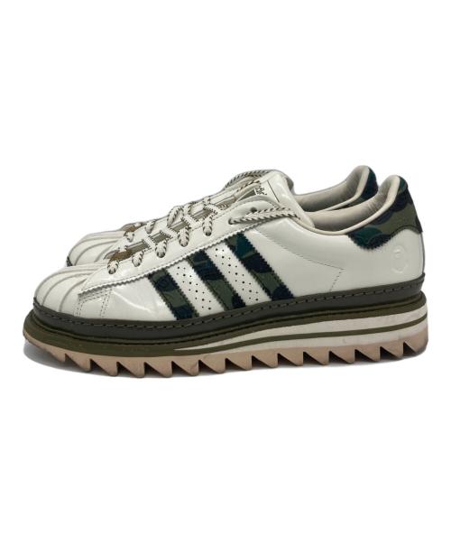 adidas Originals Superstar by Edison Chen（アディダスオリジナル）adidas Originals Superstar by Edison Chen CLOT A BATHING APE (ア ベイシング エイプ) CLOT BAPE SUPERSTAR/KJ1473 ホワイト サイズ:US8.5の古着・服飾アイテム
