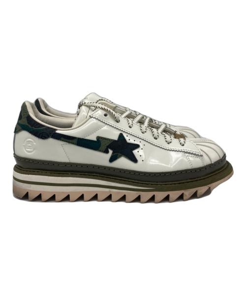 adidas Originals Superstar by Edison Chen（アディダスオリジナル）adidas Originals Superstar by Edison Chen CLOT A BATHING APE (ア ベイシング エイプ) CLOT BAPE SUPERSTAR/KJ1473 ホワイト サイズ:US8.5の古着・服飾アイテム