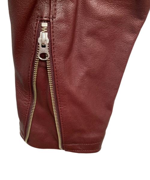 KADOYA（カドヤ）KADOYA (カドヤ) KSLEATHER ジャケット/LKX ECP 043 バーガンディー サイズ:3Lの古着・服飾アイテム