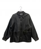 H BEAUTY&YOUTHエイチ ビューティー&ユース）の古着「SHEEP LEATHER COVER ALL/12251990223」｜ブラウン