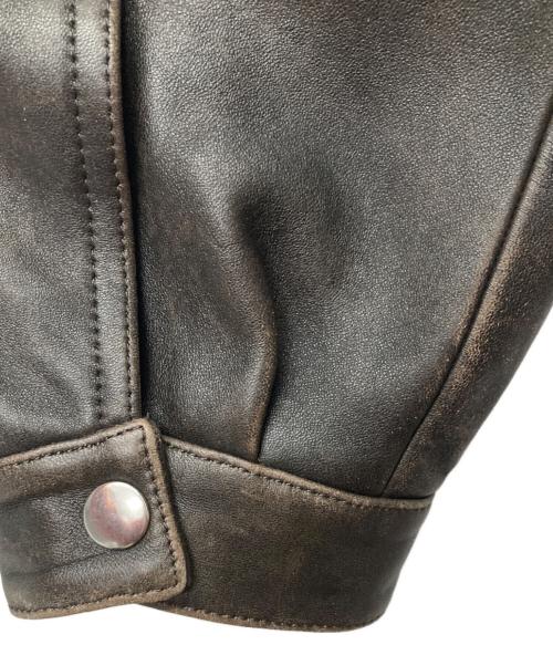 H BEAUTY&YOUTH（エイチ ビューティー&ユース）H BEAUTY&YOUTH (エイチ ビューティー&ユース) SHEEP LEATHER COVER ALL/12251990223 ブラウン サイズ:Ｌの古着・服飾アイテム