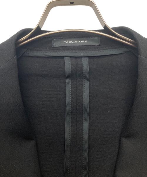 TAGLIATORE（タリアトーレ）TAGLIATORE (タリアトーレ) レーヨンナイロンテクノジャージソリッド2Bジャケット/DAKAR22K/J/A30001 ブラック サイズ:46の古着・服飾アイテム