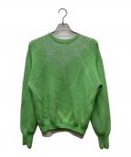 Stockholm Surfboad Clubストックホルムサーフボードクラブ）の古着「ジャガードセーター/PM2FG3-23AW」｜グリーン