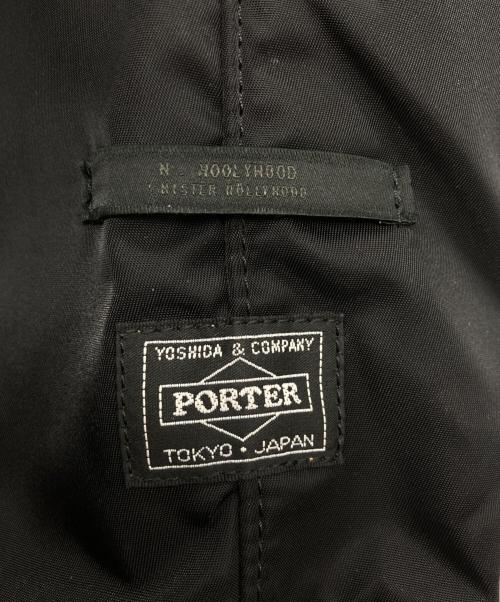 PORTER（ポーター）PORTER (ポーター) N.HOOLYWOOD (エヌ ハリウッド) 巾着バッグ/2241-AC10peg ブラックの古着・服飾アイテム