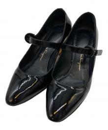 Salvatore Ferragamo（サルヴァトーレ フェラガモ）の古着「ORTENSIA パンプス」｜ブラック
