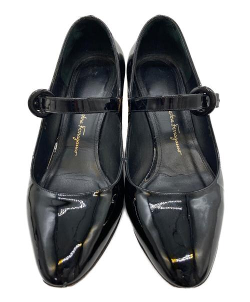 Salvatore Ferragamo（サルヴァトーレ フェラガモ）Salvatore Ferragamo (サルヴァトーレ フェラガモ) ORTENSIA パンプス ブラック サイズ:4Dの古着・服飾アイテム