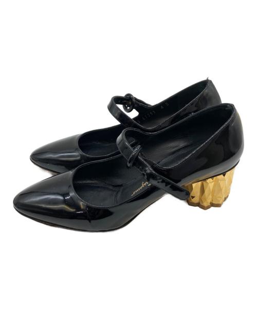 Salvatore Ferragamo（サルヴァトーレ フェラガモ）Salvatore Ferragamo (サルヴァトーレ フェラガモ) ORTENSIA パンプス ブラック サイズ:4Dの古着・服飾アイテム