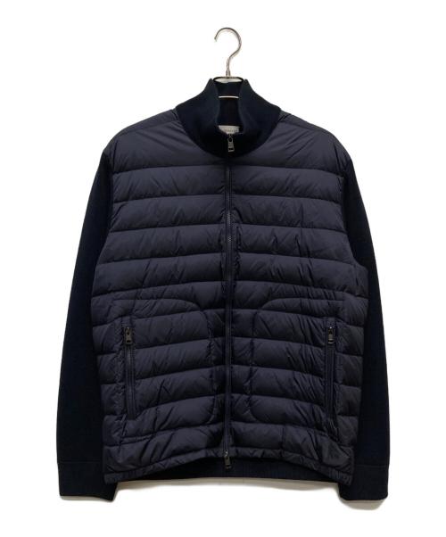 MONCLER（モンクレール）MONCLER (モンクレール) ニット切替 ダウンジャケット/H20919B50700 A9341 ネイビー サイズ:ＸＸＸＬの古着・服飾アイテム