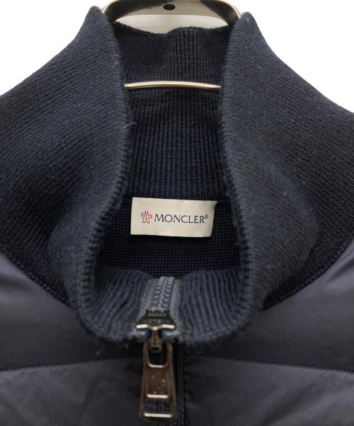 MONCLER（モンクレール）MONCLER (モンクレール) ニット切替 ダウンジャケット/H20919B50700 A9341 ネイビー サイズ:ＸＸＸＬの古着・服飾アイテム