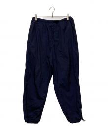 ATON（エイトン）の古着「HAND DYE NYLON | オーバーパンツ/PRAGSM0204」｜ネイビー