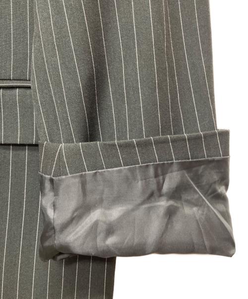 seyto（セイト）seyto (セイト) カットデザインストライプテーラードジャケット ブラック サイズ:2 未使用品の古着・服飾アイテム