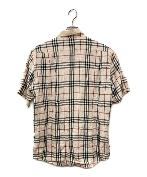 BURBERRY LONDON（バーバリーロンドン）BURBERRY LONDON (バーバリーロンドン) ノヴァチェックネンシャツ/BBW67-858 ベージュ サイズ:Lの古着・服飾アイテム