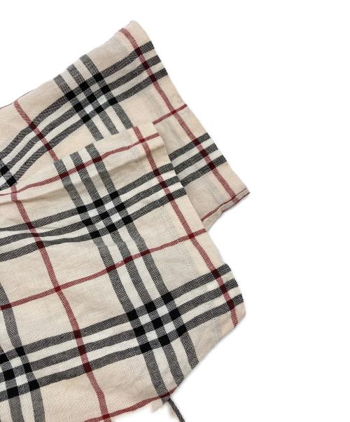 BURBERRY LONDON（バーバリーロンドン）BURBERRY LONDON (バーバリーロンドン) ノヴァチェックネンシャツ/BBW67-858 ベージュ サイズ:Lの古着・服飾アイテム