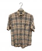 BURBERRY LONDONバーバリーロンドン）の古着「ノヴァチェックネンシャツ」｜ベージュ