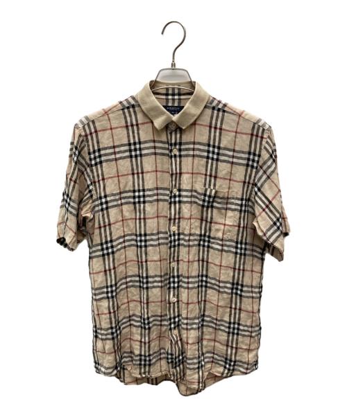 BURBERRY LONDON（バーバリーロンドン）BURBERRY LONDON (バーバリーロンドン) ノヴァチェックネンシャツ ベージュ サイズ:Ｍの古着・服飾アイテム