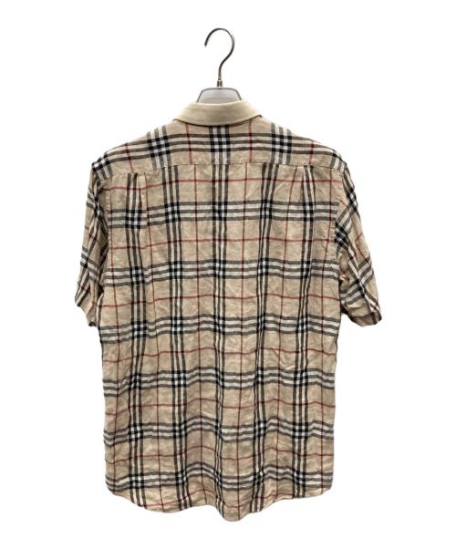 BURBERRY LONDON（バーバリーロンドン）BURBERRY LONDON (バーバリーロンドン) ノヴァチェックネンシャツ ベージュ サイズ:Ｍの古着・服飾アイテム