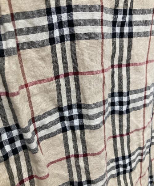 BURBERRY LONDON（バーバリーロンドン）BURBERRY LONDON (バーバリーロンドン) ノヴァチェックネンシャツ ベージュ サイズ:Ｍの古着・服飾アイテム