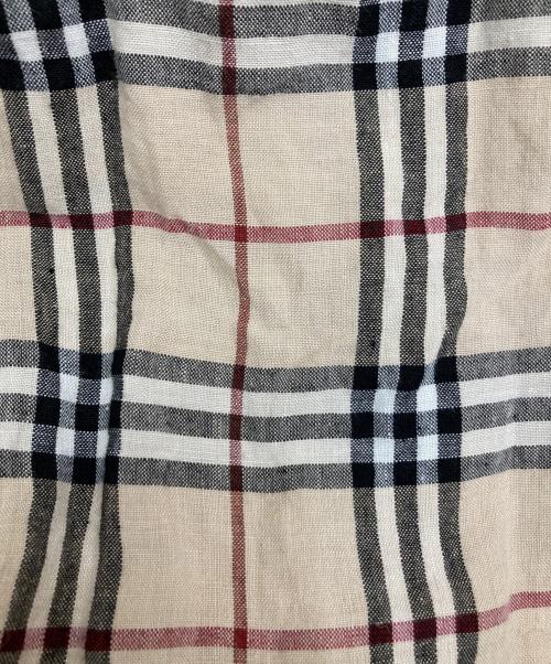 BURBERRY LONDON（バーバリーロンドン）BURBERRY LONDON (バーバリーロンドン) ノヴァチェックネンシャツ ベージュ サイズ:Ｍの古着・服飾アイテム