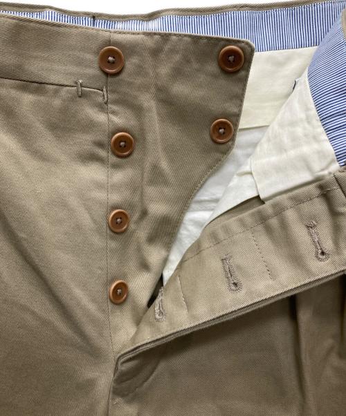 Errico Formicola（エリコフォルミコラ）Errico Formicola (エリコフォルミコラ) サルトリアル チノ トラウザーズ ベージュ サイズ:48の古着・服飾アイテム