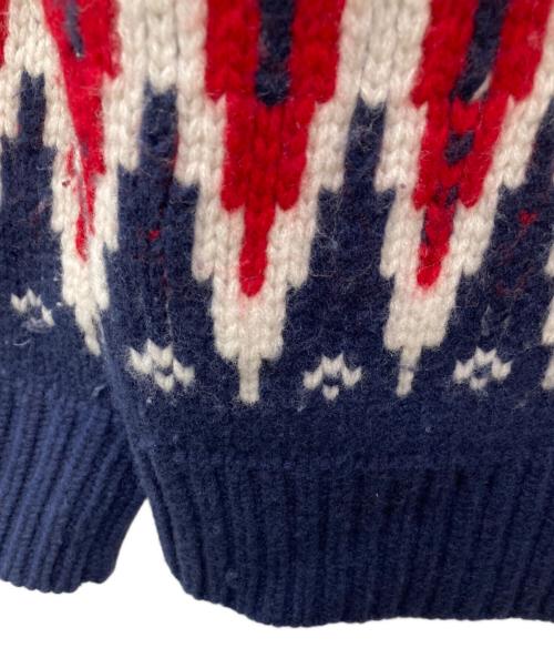 A BATHING APE（ア ベイシング エイプ）A BATHING APE (ア ベイシング エイプ) Snowflake Knit Sweater ネイビー サイズ:XLの古着・服飾アイテム