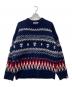 A BATHING APE（ア ベイシング エイプ）の古着「Snowflake Knit Sweater」｜ネイビー