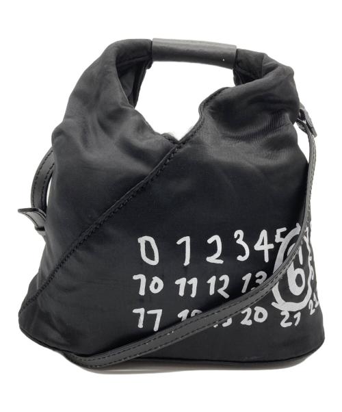 MM6 Maison Margiela（エムエムシックスメゾンマルジェラ）MM6 Maison Margiela (エムエムシックスメゾンマルジェラ) ナンバリングロゴJapanese Crossbody Bag/SB6WD0026 P7184 ブラックの古着・服飾アイテム