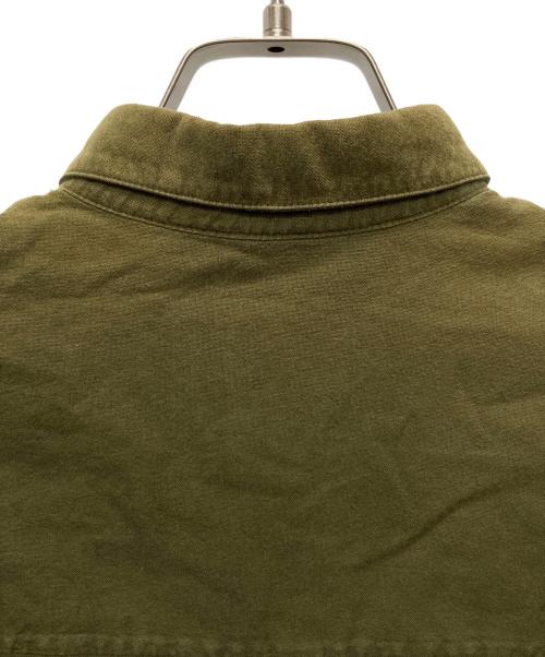 AMI PARIS（アミ パリス）AMI PARIS (アミ パリス) Ami De Coeur エンボス ボクシー シャツ/A18C1400406 グリーン サイズ:３７の古着・服飾アイテム