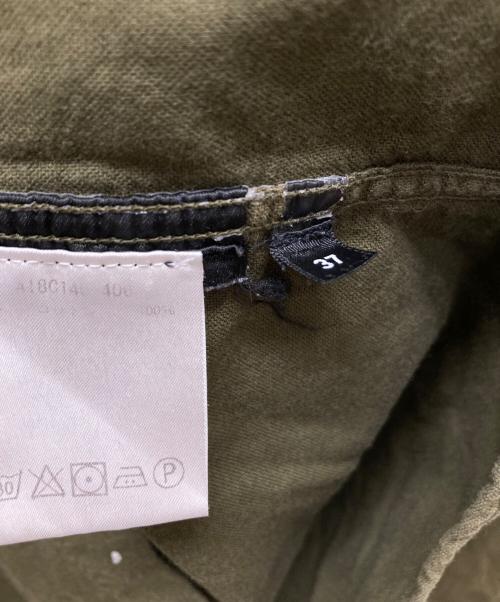 AMI PARIS（アミ パリス）AMI PARIS (アミ パリス) Ami De Coeur エンボス ボクシー シャツ/A18C1400406 グリーン サイズ:３７の古着・服飾アイテム