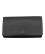 Saint Laurent Parisサンローランパリ）の古着「クラシックラウンドジップウォレット/423510 0716」｜ブラック
