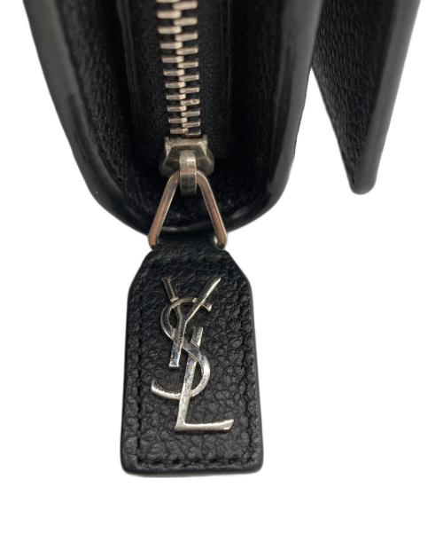Saint Laurent Paris（サンローランパリ）Saint Laurent Paris (サンローランパリ) クラシックラウンドジップウォレット/423510 0716 ブラックの古着・服飾アイテム
