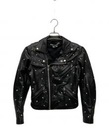 JUNYA WATANABE COMME des GARCONS（(ジュンヤワタナベ コムデギャルソン）の古着「スタッズライダースジャケット/JP-J031」｜ブラック