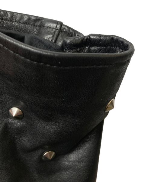 JUNYA WATANABE COMME des GARCONS（(ジュンヤワタナベ コムデギャルソン）JUNYA WATANABE COMME des GARCONS ((ジュンヤワタナベ コムデギャルソン) スタッズライダースジャケット/JP-J031 ブラック サイズ:ＸＳの古着・服飾アイテム