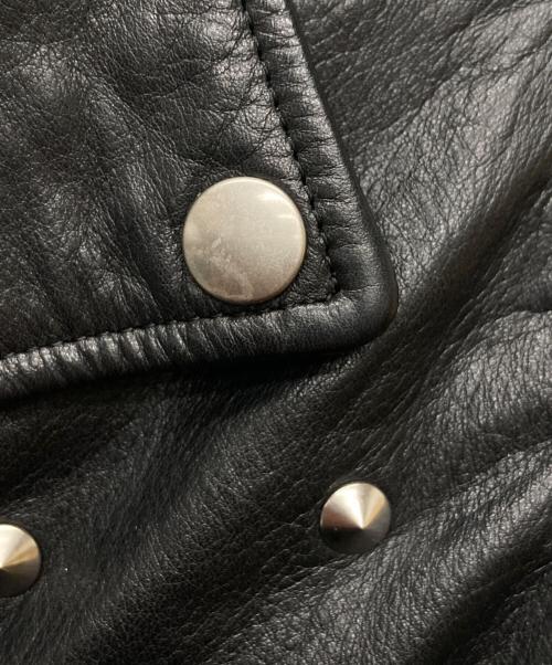 JUNYA WATANABE COMME des GARCONS（(ジュンヤワタナベ コムデギャルソン）JUNYA WATANABE COMME des GARCONS ((ジュンヤワタナベ コムデギャルソン) スタッズライダースジャケット/JP-J031 ブラック サイズ:ＸＳの古着・服飾アイテム