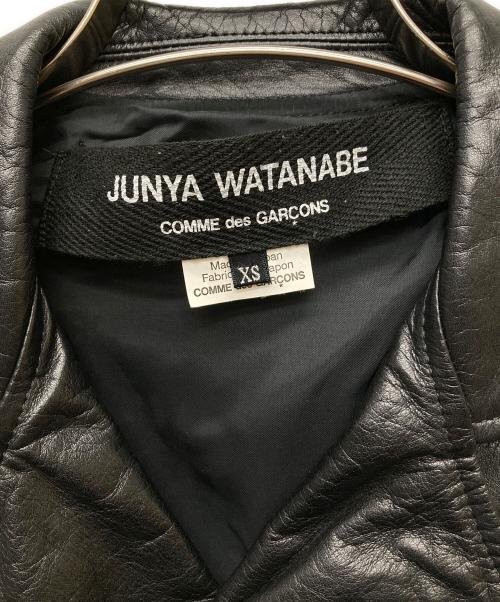 JUNYA WATANABE COMME des GARCONS（(ジュンヤワタナベ コムデギャルソン）JUNYA WATANABE COMME des GARCONS ((ジュンヤワタナベ コムデギャルソン) スタッズライダースジャケット/JP-J031 ブラック サイズ:ＸＳの古着・服飾アイテム