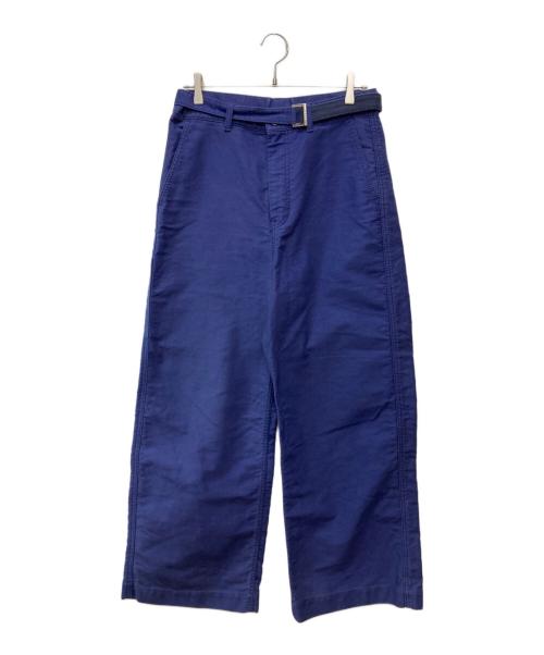 sacai（サカイ）sacai (サカイ) Moleskin Pants ブルー サイズ:2の古着・服飾アイテム