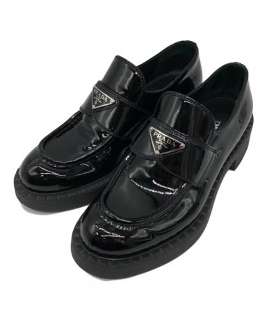 中古・古着通販】PRADA (プラダ) トライアングルロゴ ローファー 