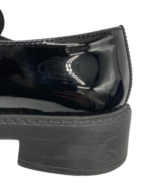 PRADA（プラダ）PRADA (プラダ) トライアングルロゴ ローファー/1D329N ブラック サイズ:361/2の古着・服飾アイテム