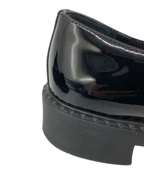 PRADA（プラダ）PRADA (プラダ) トライアングルロゴ ローファー/1D329N ブラック サイズ:361/2の古着・服飾アイテム